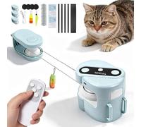 JORCEDI Interactive Cat Toy for Indoor Cats, 3 Speed Auto/Manual Cat Chase Toy, Cat Enrichment Exercise Toy for Bored Indoor Cats