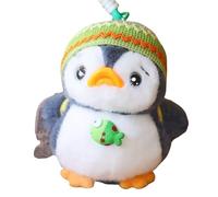 JORCEDI Kawaii Penguin Plush Keychain, Soft Stuffed Animal Keyring, Cute Fluffy Handbag Backpack Charm, Fashion Purse Pendant Decor, Ideal Small Gift for Women Girls (Backpack,15cm)