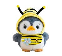 JORCEDI Kawaii Penguin Plush Keychain, Soft Stuffed Animal Keyring, Cute Fluffy Handbag Backpack Charm, Fashion Purse Pendant Decor, Ideal Small Gift for Women Girls (Bee,15cm)
