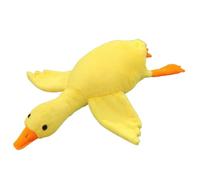 JORCEDI Large Goose Plush Pillow, Soft Stuffed Animal Cuddly Toy, Cute Fluffy Goose Pillows for Kids Adults, Multicolor Plush Throw Pillow for Bedroom Sofa Decor (Yellow,50cm)