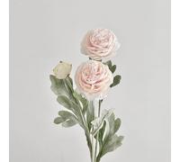JORCEDI Lifelike Luxury Peony Flowers - No Watering, No Wilting, Just Lasting Beauty Peony Artificial Flowers for Christmas Wedding Party Home Ddecoration (Light Pink,2 PCS)