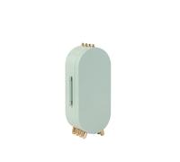 JORCEDI Light luxury jewelry storage box with mirror, dust-proof jewelry box, earrings, necklace hanging organizer, lightweight and portable (Light Green,one)
