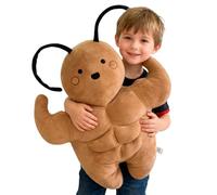 JORCEDI Muscle Cockroach Soft Toy - Funny Insect Soft Toy for Children & Adults - Soft Cartoon Toy - Funny Gift, Large Cockroach Doll for Cuddling & Decorating (80cm)