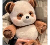 JORCEDI Panda soft toy, cuddly panda Plush Toy, sheep Plush, fluffy and soft, cute cartoon sheep home decoration, for men, women and teenagers (60cm,Brown panda)