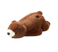 JORCEDI Panda Stuffed Animals,Lifelike Plush Toys, Teddy Bear, Soft Cute Hugging Polar Throw Pillow Surprise Anxiety Relief & Sleep Birthday Gift Boys Girls Girlfriends (40cm/15.7in,Brown)
