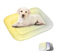 JORCEDI Pet Cooling Pad Mat for Dogs and Cats Ice Silk Pet Cooling Mat for Pets Pressure Activated Dog Cooling Mat Breathable Summer Pad for Indoor Outdoor Travel (Yellow,60 × 80 cm)