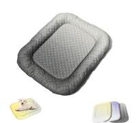 JORCEDI Pet Cooling Pad Mat for Dogs and Cats Ice Silk Pet Cooling Mat for Pets Pressure Activated Dog Cooling Mat Breathable Summer Pad for Indoor Outdoor Travel (Gray,40 × 50 cm)