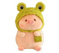 JORCEDI Pig Plush Toy, Cute and Fun Cartoon Plush Doll that can Transform, Making it the Perfect Creative Choice for Home Décor, Gifts, Parties and Birthdays (Green,30cm)