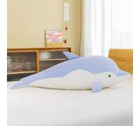 JORCEDI Pink Dolphin Plush Toy 35-90 cm, Cute Ocean Stuffed Animal, Soft Kawaii Cuddle Pillow, Body Pillow Side Sleeper Cushion, Room Decor Gift for Kids Girls (35CM,C)