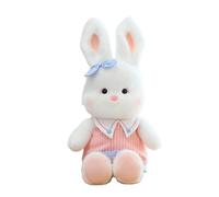 JORCEDI Plush Bunny Toy with Dress, Soft Stuffed Rabbit with Bow, Cute Cuddly Bunny for Kids & Adults, Gift Idea, Available in 35-80 cm (35cm,red)