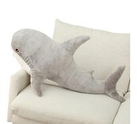 JORCEDI Plush Shark Cushion, Giant Shark Toy - Super Soft and Cuddly Pillow Children's Bedroom Decor for Boys and Girls - Bedtime Gift (Grey,80cm)