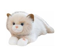 JORCEDI Plush Toy Cat, Realistic Plush Cat, Simulation Short-Haired Cute Cat Doll, Playable and Hug-Worthy Plush Kitten Toy, Gift Suitable for Children of all Ages (Brown,60cm)