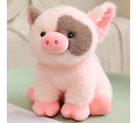 JORCEDI Plush Toy -Pig Teddy, Realistic Simulation Stuffed Animal Doll, Sitting Posture Cute Soft Hug Pillow for Gift Birthday Home Decor (pink,25cm/9.84inch)