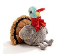 JORCEDI Plush Turkey, 20/28 CM Chicken Soft Toy, Funny Plush Cushion, Cute Toy for The Table, Home Decoration, Holidays, Parties, Gift (A-20CM)