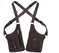 JORCEDI PU Leather Adjustable Underarm Shoulder Bag for Men & Women Anti Theft Sentinel Bag Hidden for Travel Hiking Cycling Commuting (Brown)