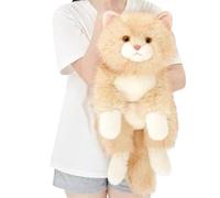 JORCEDI Ragdoll Cat Plush Toy, Lifelike Plush Cat Toy for Children, Plush Cat for Lying, Kitten Stuffed Animal, Weighted Plush Toy, Fluffy and Soft (45cm,2#)
