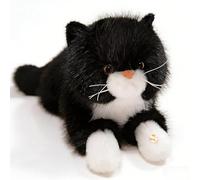 JORCEDI Ragdoll Cat Plush Toy, Realistic Stuffed Cat Animal with Interactive Meowing Sound, Kitten Stuffed Animal, Huggable Kitten Plushie Toy, Suitable for Children and Cat Lovers Gift (D+C,60cm)