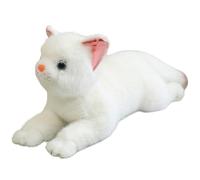 JORCEDI Ragdoll Cat Stuffed Animal Realistic Cat Cute Soft Toy Dolls Handmade Plush Toy Cat Birthday Gift For Boys Girls Bedtime Companion Plushie Interactive Play 15.7in (white,40cm/15.7in)