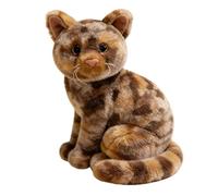 JORCEDI Realistic Cat Plush Soft Toys, Simulation Sitting Cat Plush Toy, Cuddly Kitten Stuffed Animal Doll, Stuffed Cat Teddy Plushie Hugging Pillow for Kids Pet Birthday Gift Home Decro (#3,26CM)