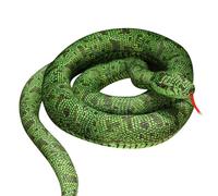 JORCEDI Realistic Snake Toys Plush, Snake Stuffed Animal, Giant Python Cobra Plush Animal Plush Doll, 3D Snake Teddy Pillow Doll Toys, Anaconda Fake Snakes for Ricky Creepy Prank Props (Green,160cm)