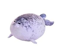 JORCEDI Seal Plush Toy, Chubby Seal Pillow Plush, Cute Seal Pillow-Soft, Fluffy, and Cuddly Stuffed Plush Pillow for Kids, Friends, and Family (Gray,30cm)