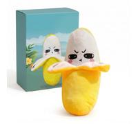 JORCEDI Sensory Rhythm Piano Doll Fruit Interactive Musical Plush Toy USB Rechargeable Touch-Response Sound Plush for Family Interaction Home Play and Relaxation (Banana)