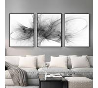 JORCEDI Set of 3 Posters, Black and White Wall Art Posters, Abstract Line Pictures Wall Art,Modern Abstract Wall Art, for Bedroom Living Room Decor Unframed (50x70cm,Black and White 3)
