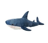 JORCEDI Shark Soft Toy Plush 35 cm, 45 cm, 60 cm, Realistic Stuffed Animal for Kids, Fluffy Ocean Pillow Sleep Companion, Nursery Decor Gift for Boys Girls, Grey (35cm,blue)