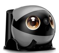JORCEDI Smart Home Surveillance Robot Featuring A 3k Hd Camera With Monitoring And Night Vision Capabilities Intelligent Patrol Mode Automatic Charging Includes 128gb Memory Card (Grey)