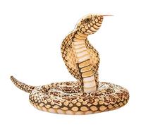 JORCEDI Snake Plush Toy, Large Cobra Plush Toy, Snake Teddy Stuffed Animal Plush, High Simulation Cobra Soft Toy, Soft Stuffed Snake 3D, Anaconda Fake Snakes for Kids Ricky Creepy Prank (270cm,Khaki)