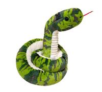 JORCEDI Snake Plush Toy, Python Stuffed Animal, Soft Stuffed Snake 3D, Snake Pillow Doll Toys, Anaconda Fake Snakes for Ricky Creepy Prank, Animal Hugging Doll for Kids Friends Birthday (Green,120cm)