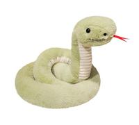 JORCEDI Snake Plush Toy, Python Stuffed Animal, Soft Stuffed Snake 3D, Snake Pillow Doll Toys, Anaconda Fake Snakes for Ricky Creepy Prank, Animal Hugging Doll for Kids Friends Birthday (Cyan,120cm)