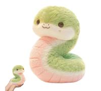 JORCEDI Snake Plush Toy, Snake Teddy Stuffed Animal, Soft Stuffed Snake 3D, Cartoon Python Pillow Doll Toys, Anaconda Fake Snakes Home Halloween Decorations Plushy Gifts for Kids Birthday (20cm)
