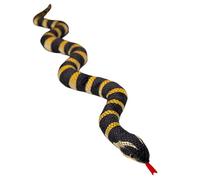 JORCEDI Snake Soft Toy, Giant Plush Snake Stuffed Animal, Snake Pillow Doll Toys, Anaconda Fake Snake Cuddly Doll, Realistic Toy Python Halloween Decorations Prank Props Gifts (Black+yellow,150cm)