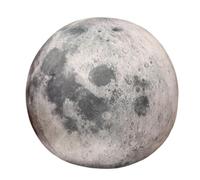 JORCEDI Star Plush Toy, Sun, Moon, Mars, Earth Plush Pillow, Universe Series Realistic Celestial Planet Plush Toy, Planet Plush Star Pillow, Room Decoration (27cm,Moon)