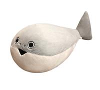 JORCEDI Stuffed Fish Plush Toy, Sacabambaspis Fish Pillow, Stuffed Sacabambaspis Fish Animals Doll, Large Sea Creature Doll, Puffer Sea Animal Plush Throw Pillow for Sofa Home Decorations (#2,70cm)