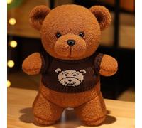 JORCEDI Toys Plush Brown Flower Teddy Bear Stuffed Animal Perfect Stuffed Animal Soft Cuddly Toy Baby Teddy Bears Plush Toys Brown Bear Gifts For Child (Brown-B,35cm)