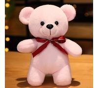 JORCEDI Toys Plush Brown Flower Teddy Bear Stuffed Animal Perfect Stuffed Animal Soft Cuddly Toy Baby Teddy Bears Plush Toys Brown Bear Gifts For Child (Pink-A,25cm)