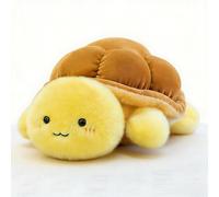 JORCEDI Turtle Plush Toy, Cute Turtle Stuffed Animals, Soft Stuffed Animal Pillow with Brown Shell, Tortoise Cuddly Toy for Home Decor And Gifts, Gift for Kids Children Girls Boys (20cm,Yellow)