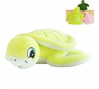 JORCEDI Turtle Plush Toy, Stuffed Animal, Cuddly Soft Turtle Toy, Decorative Pillow, Cuddly Cushion for Kids Room, Decor, Hugging, Playing (32cm,Yellow)