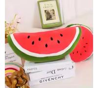 JORCEDI Watermelon Plush Toy Pillow 30/40 cm, Cute Fruit Stuffed Animal, Summer Room Decor Throw Cushion, Soft Kawaii Hugging Pillow, Funny Gift for Kids Girls (40CM,B)