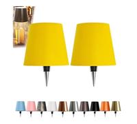 JORCEDI Wireless Bottle Lamp - Rechargeable Bottle Lights USB Rechargeable Bottle Lamp Kit, LED Bottle Lamp Wine Bottle Lamp Touch Dimmable Lamp for Bottle (2pcs Yellow,3 Color)