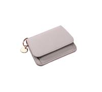 JORCEDI Women's Short PU Leather Wallet, Small Card Holder, Ladies Mini Coin Purse, Compact Soft Wallet for Girls (Grey)