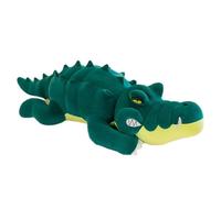 JORCEDI XXL Crocodile Plush Animal,Large Crocodile Cuddle Soft and Fluffy Plush Animal Giant Pillows Plush Fabric Animal Malicious Facial Expression and Teeth,for Home Decor (150cm,Blue)