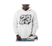 Jordan 3 Retro Cement Grey Men's Hoodie To Match Sneakers, 23 Drip White, M