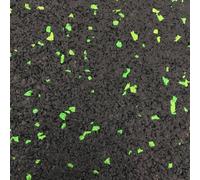 Jordan Activ Flooring 30mm, Black Tile with Green fleck 50cm x 50cm x 30mm