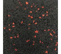 Jordan Activ Flooring 30mm, Black Tile with Red fleck 50cm x 50cm x 30mm