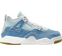 Jordan Air Jordan 4 Retro Tex Worn Blue Ps Kids White C100