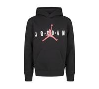 Jordan Air Jumpman Big Boys' Fleece Hoodie - Premium Warmth, Moisture-Wicking, Iconic Style - Black, Large, Black, L