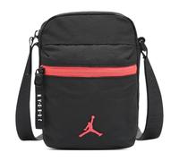 Jordan Airborne Crossbody Shoulder Bag Black Red 0.75 Litre 9A0631-H07, Black, One Size
